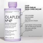 Olaplex No. 4P Blonde Enhancer Toning Mor Şampuan 250 ml - Görsel 2