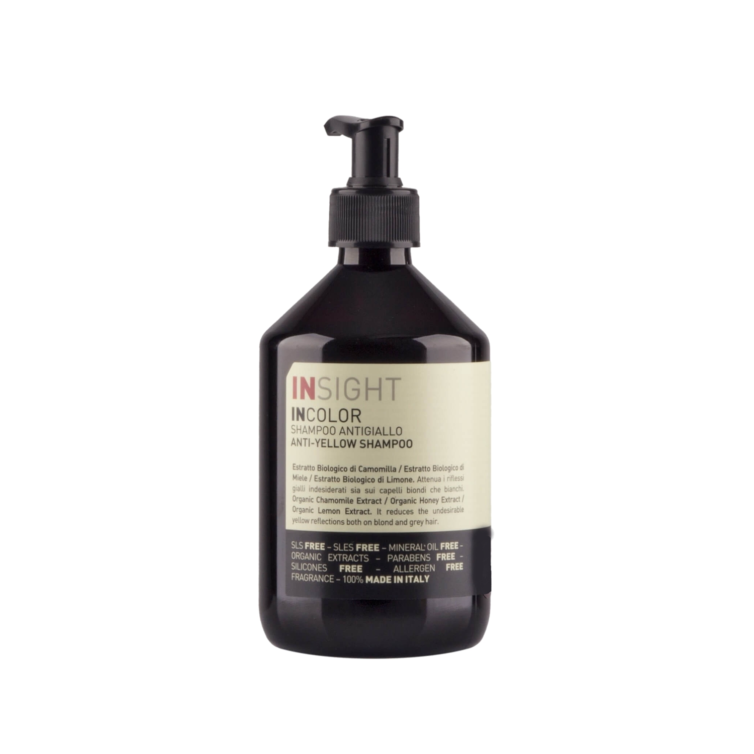 insight-incolor-antiyellow-sari-yansima-onleyici-sampuan-400ml Insight Incolor AntiYellow Sarı Yansıma Önleyici Şampuan 400 ml - Görsel 1